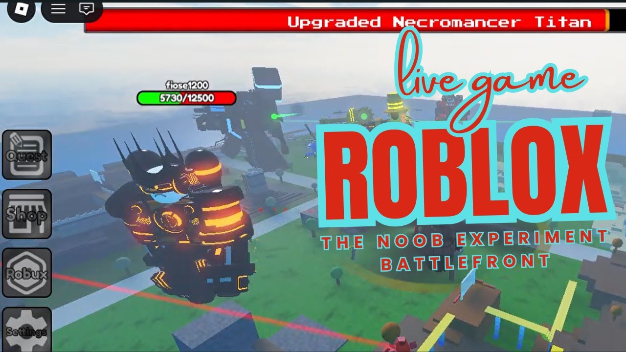 LIVE Noob Experiment Battlefront Roblox 🔥 Massive Noob War by keiveritas