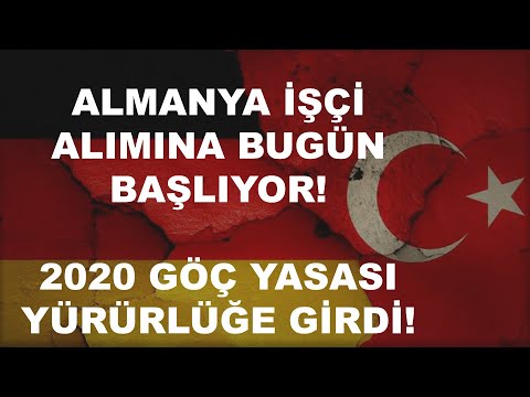 ALMANYA GÖÇ YASASI 2020 | ALMANYA 2020 NİTELİKLİ İŞ GÜCÜ GÖÇÜ YASASI