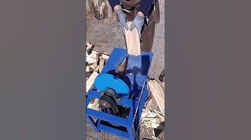 Cone drill wood splitting machine #short #machinery #tools