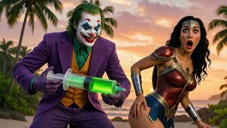 Unexpected Team-Up 💔 A Hilarious Spiderman \u0026 Wonder Woman Fight Against Joker and Red Hulk JR