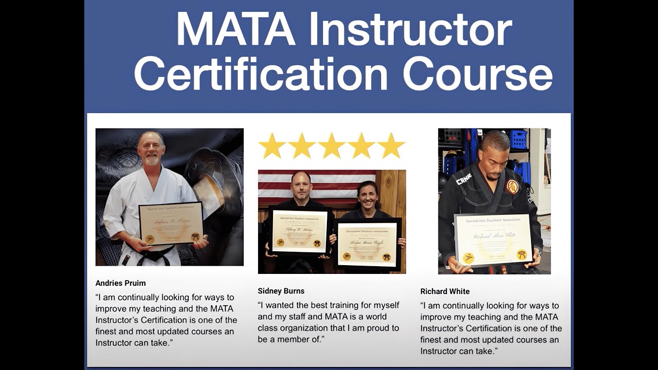 Martial Arts Instructors' Certification Course Overview