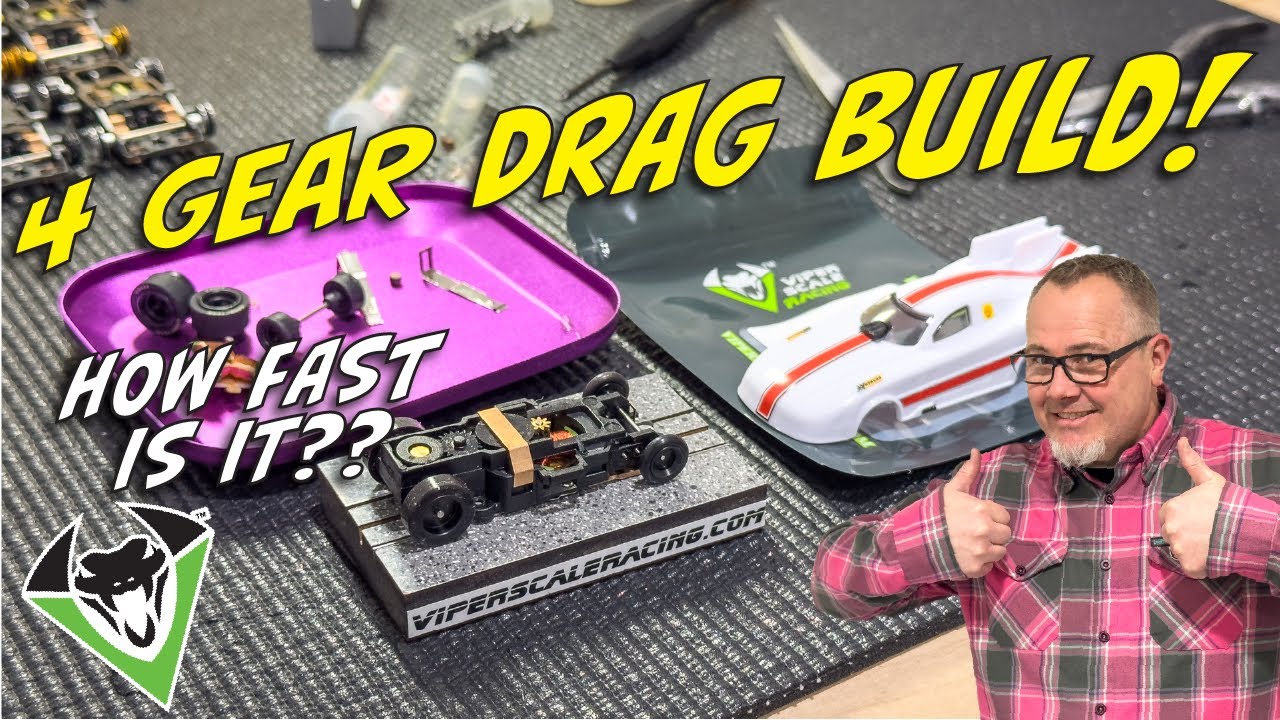 Autoworld 4 Gear UPGRADES HO Slot car Full Build plus TNT