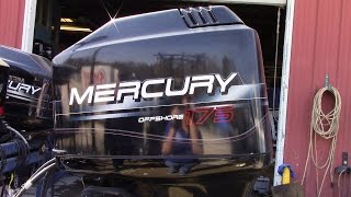 6M6378  Used 1996 Mercury Marine 175XL 175HP 2-Stroke Outboard Boat Motor 25" Shaft