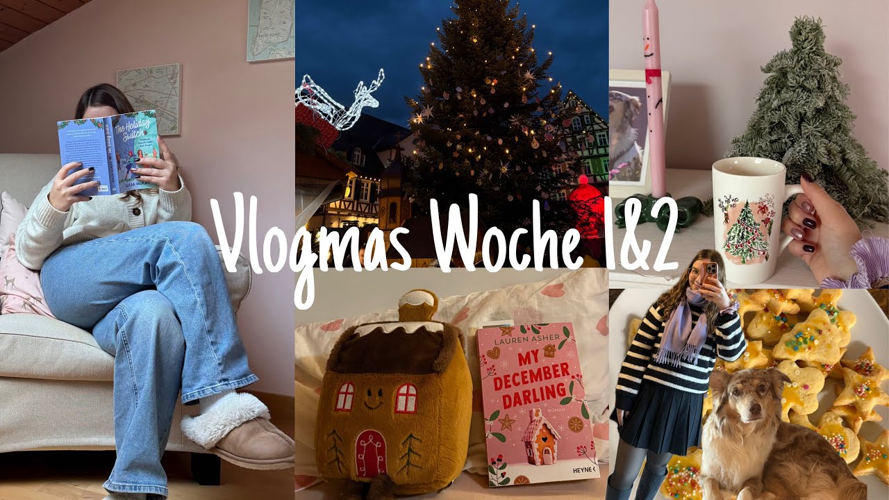 Vlogmas Woche 1&2 - Weihnachtsbücher, Wichteln im Buchclub, Adventskalender aupacken & Izzies Op✨❄️🎄