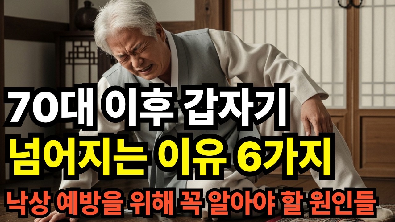 70세 이후 갑자기 넘어지는 이유 6가지#정보#인생사#돈#노후#조언#절약#건강#노후#대책#병#예방#습관#노년#60대#70대#80대#90대#삶#인생