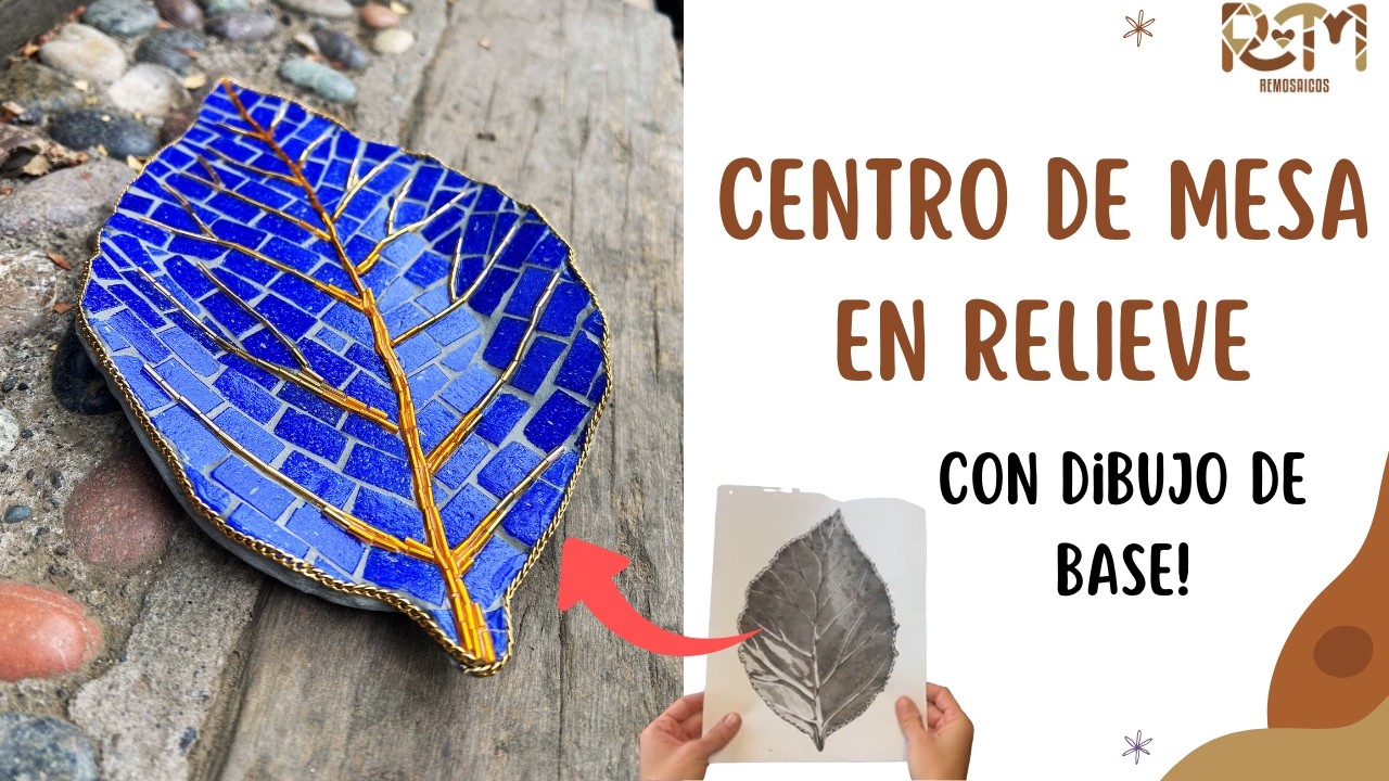 ¡Sin horno ni moldes! Crea un centro de mesa en relieve usando de base cualquier dibujo o imagen
