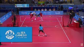 Sepaktakraw Men's Doubles Finals (Day 10) | 28th SEA Games Singapore 2015