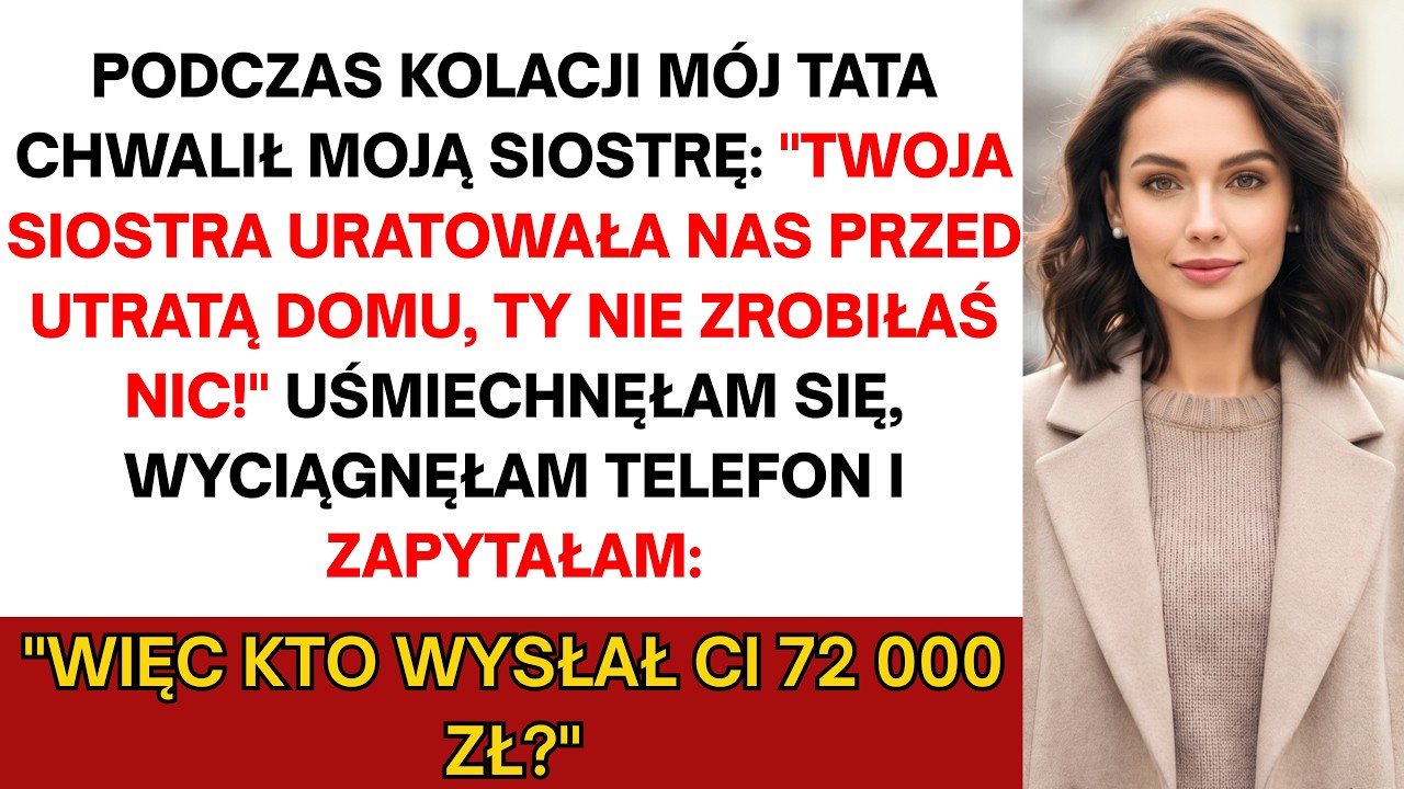 Trzy lata wysyłałam rodzicom 8000 zł miesięcznie, rezygnując z własnego mieszkania, nowych ubrań i życia, żeby nie stracili domu. Na wigilii ojciec wzniósł toast za Maję: „To twoja siostra...