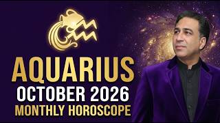 Aquarius October 2026 | Monthly Horoscope | Forecast and Predictions by Astrologer Haider Jafri