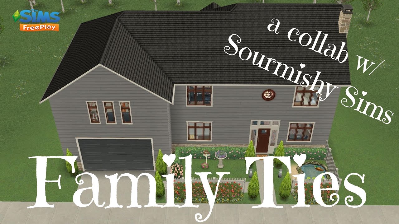 FAMILY TIES Sims FreePlay Home Tour (A COLLAB W/ SOURMISHY SIMS) 🏠💕👨