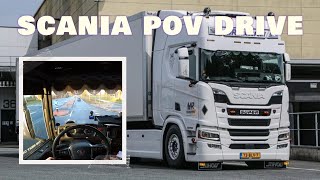 Pov  Scania Truck Drive  Deventertwello  Dutch Citytrip 1