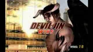 T5 Devil Jin with Raven Just Business Win Pose
