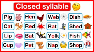 What is a CLOSED SYLLABLE? 🤔 | Learn with examples | Syllables in English | 7 Types of Syllables