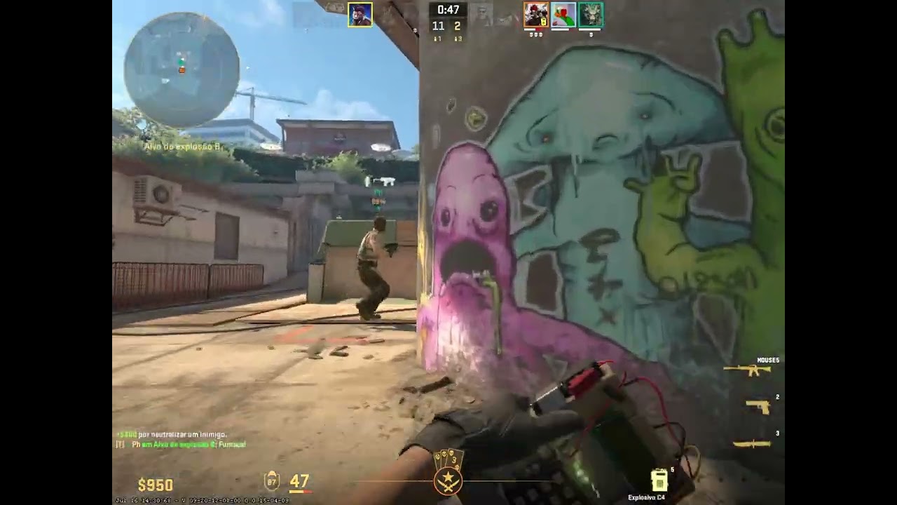 4k na overpass com a primeira bala sendo um queota