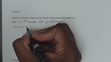 MATH 2103 Section 4.6 Optimization