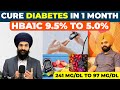 Taranjeet singh cures type2 diabetes in 3 months  hba1c came from 95 to 41 