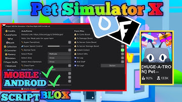 PET SIMULATOR X Script Mobile UPDATE HUGE A TRON Auto Farm | Auto Hatch | Auto Super Farm
