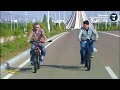 Президент Бердымухамедов прокатился по Ашхабаду с внуком Керимгулы на велосипедах