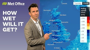 17/10/2025 – Hier komt de regen – Met Office weersvoorspelling VK