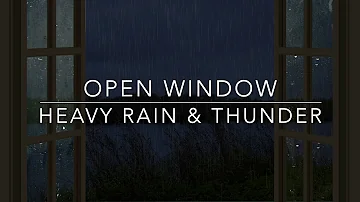 Inspire Sleep with The Sound of Rain & Thunder - 30 minutes Open Window Rain Sounds for Sleep