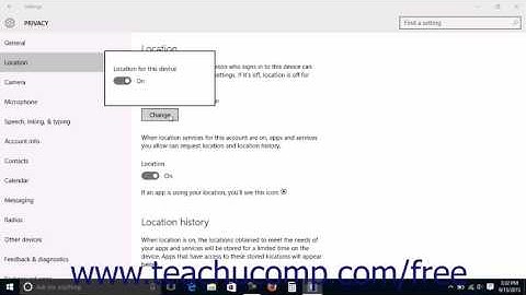 Windows 10 Tutorial Location Privacy Settings Microsoft Training