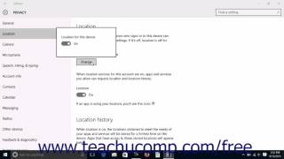 Windows 10 Tutorial Location Privacy Settings Microsoft Training