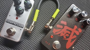 AmazonBasics Compressor pedal, with a bonus ACP Destroy Distortion review and demo.
