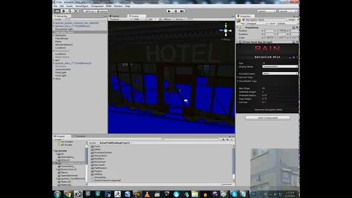 Unity 3D - A* Pathfinding vs. RAIN AI (Character Walking A.I.)