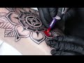 Traditional Red Flower | Tattoo Time Lapse