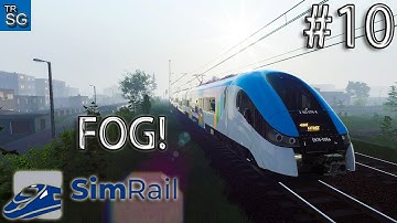 SimRail - The Railway Simulator - From Zawiercie to Katowice in Foggy Weather with EN76 Train! #10