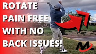 A Powerful Rotational Swing That Is Safe For Your Back | Milo Lines Golf