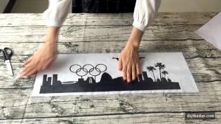 How To Apply Wall Stickers With Transfer Film