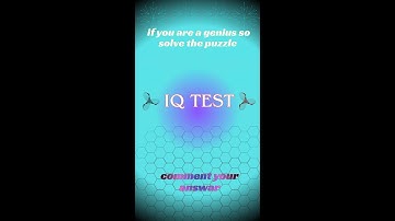 if you are a genius so solve the easy math puzzle