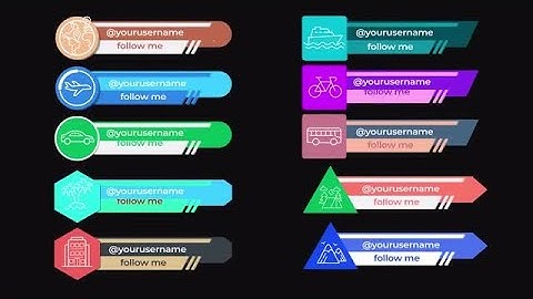 Travels Lower Thirds Motion Graphics Templates