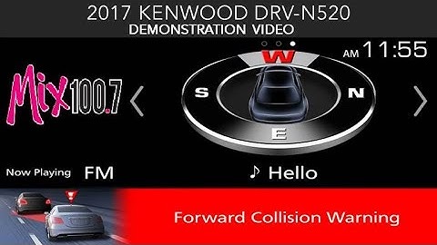 2017 KENWOOD DRV-N520 Integrated Dashboard Camera Demo Board Video