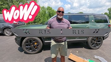 😍Geweldige installatie en review van de Rivian R1S-treeplanken!