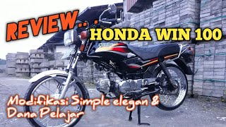 Review Honda Win 100 modif simple klasik