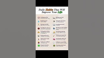 How to Build Daily Habits That Will Improve Your Life| Self Improvement Tips #HowTo #SelfImprovement