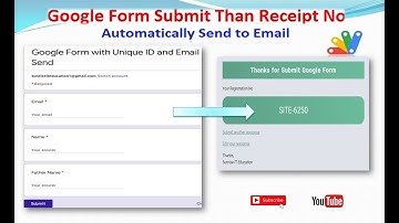 How to Google Form Submit Than Receipt No Automatically Send to Email II Advance Google form