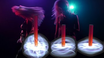 Hypervsn 3D holographic display with beat synchronisation. Hypervsn and Hyperfocus.be