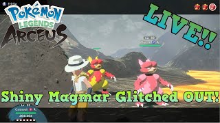 Shiny Magmar GLITCHED out! Pokemon Legends: Arceus