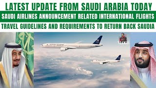 Saudia airlines travel guidelines