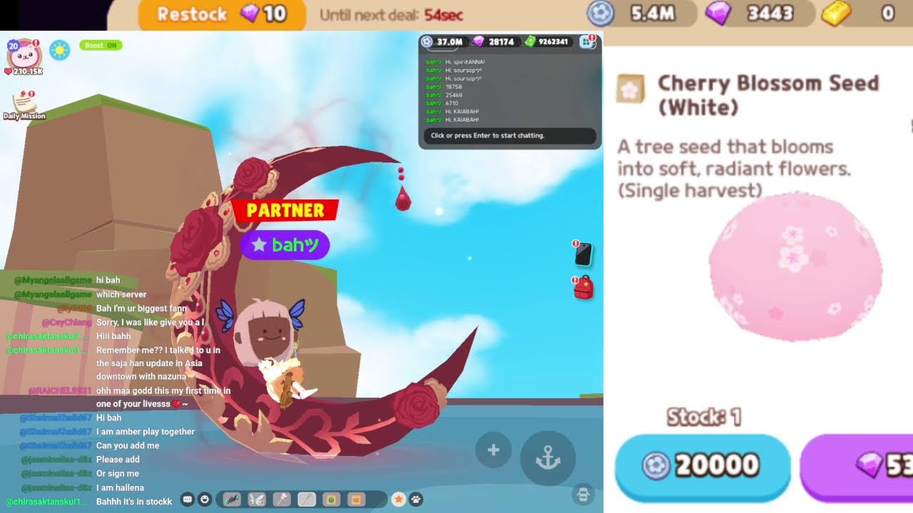 Seed Shop Live (Is there cherry blossom seed right now?) | Play Together Game