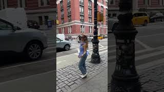 Walking Down The Streeeeet Ballet Flats Half Up Hair Halter On Up For The Perfect Outfit