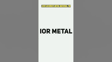 IOR Metal in Octane #octaneblender