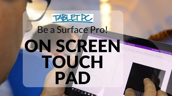 Use a Touchpad on the Screen (when you don't have your keyboard)