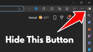 how to hide sidebar button in microsoft edge v122
