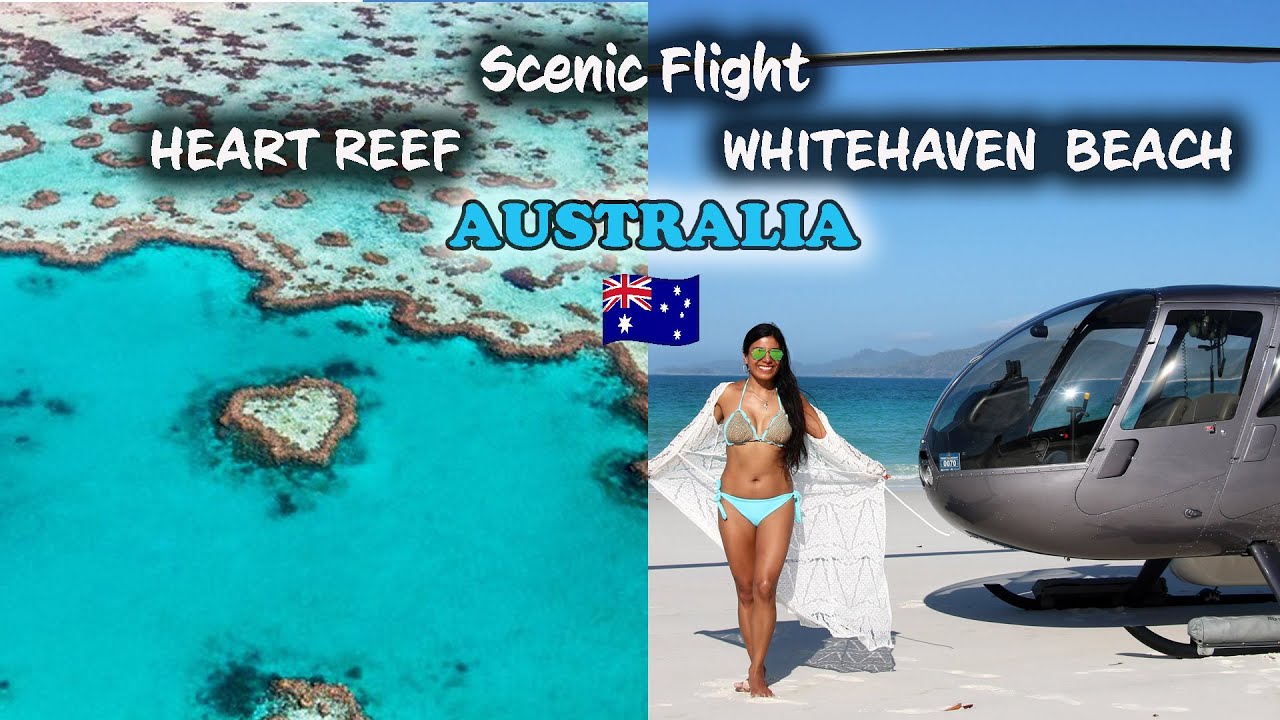 HEART REEF & WHITEHAVEN BEACH  Scenic Flight, QLD, AUSTRALIA 🇦🇺