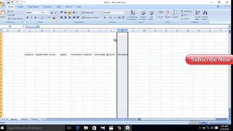 MS Office Excel 2007 Bangla Tutorial 1