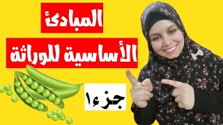 المبادئ الأساسية للوراثه للصف الثالث الإعدادى _جزء أول